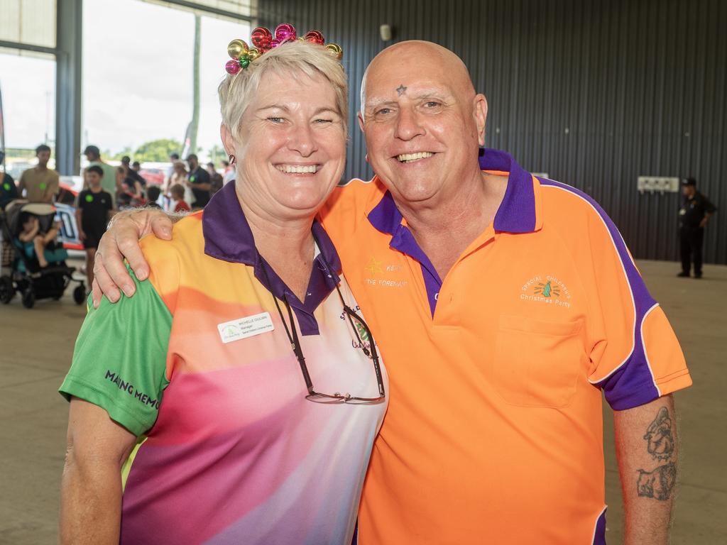 Michelle Giuliani and Kev Brown at Special Childrens Christmas Party Mackay Saturday 19 Novemeber 2022. Picture: Michaela Harlow