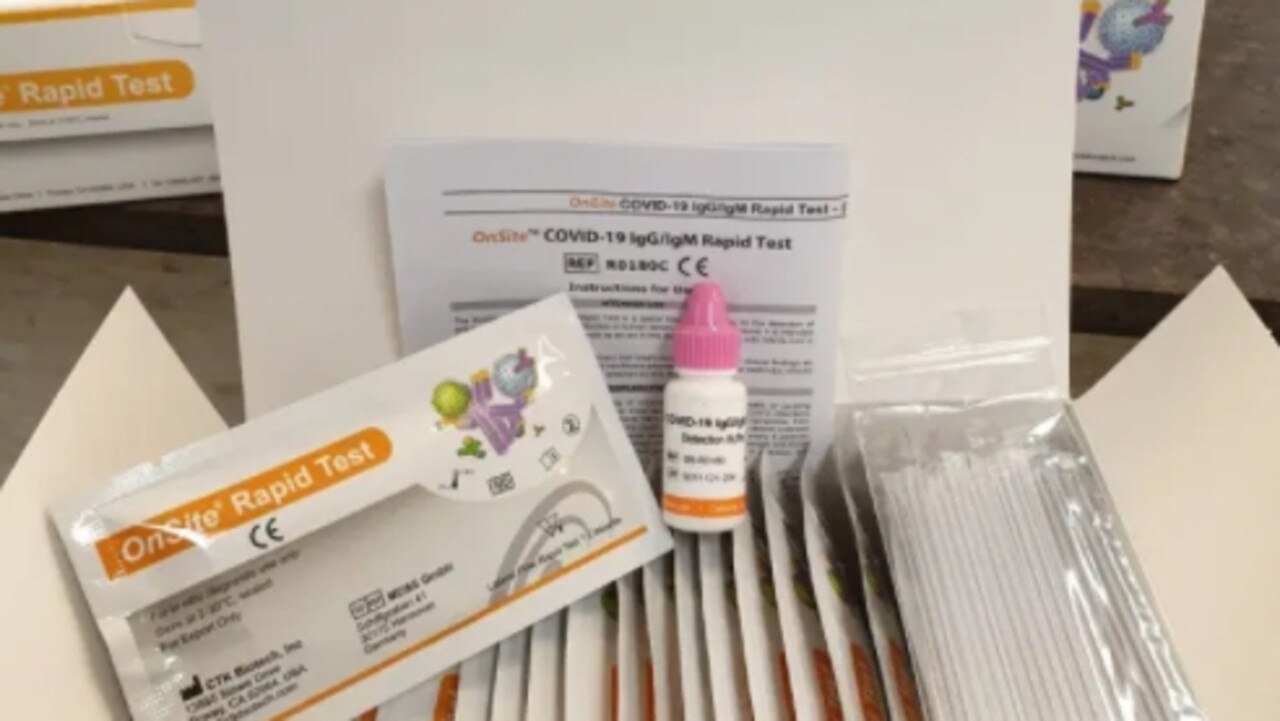 Infinity Biotech’s rapid coronavirus test kit.