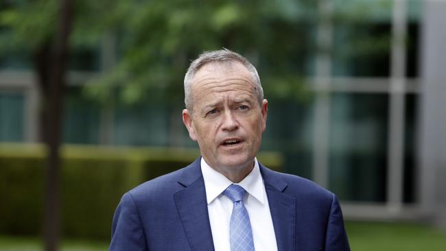 The Opposition Leader Bill Shorten during a press conference at Parliament House in Canberra. Picture Gary Ramage