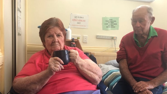 SHOCKED: Ray Hite visits his wife Ivy Hite at Tarcoola everyday without fail, although if she is forced to leave, he’s at a loss as to how he will see her. Pic: Supplied