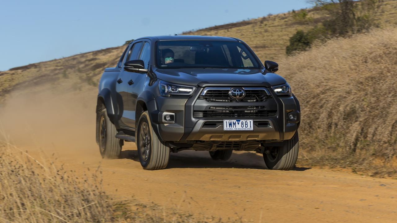 High-grade models such as the Toyota HiLux Rogue get fresh tech. Picture: Mark Bean
