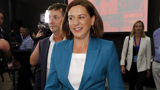 Deb Frecklington pictured at the LNP Election Party at the Emporium Hotel, Brisbane 31st of October 2020.  The Queensland State Election was held today.  (Image/Josh Woning)