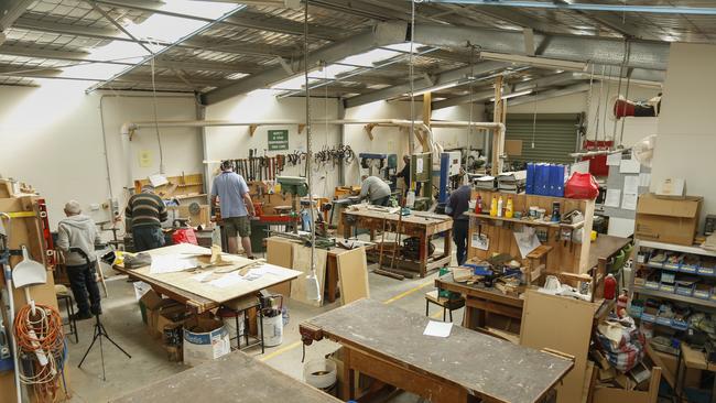 The Westernport Mens’s Shed has been left with little to work with. Picture: Valeriu Campan