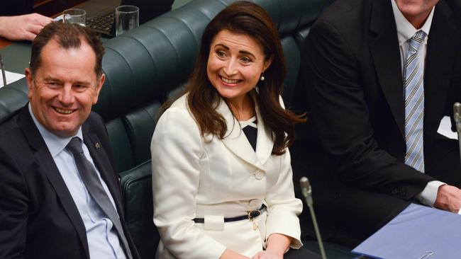 MPs Rachel Sanderson and Tim Whetstone. Picture: AAP Image/ Brenton Edwards