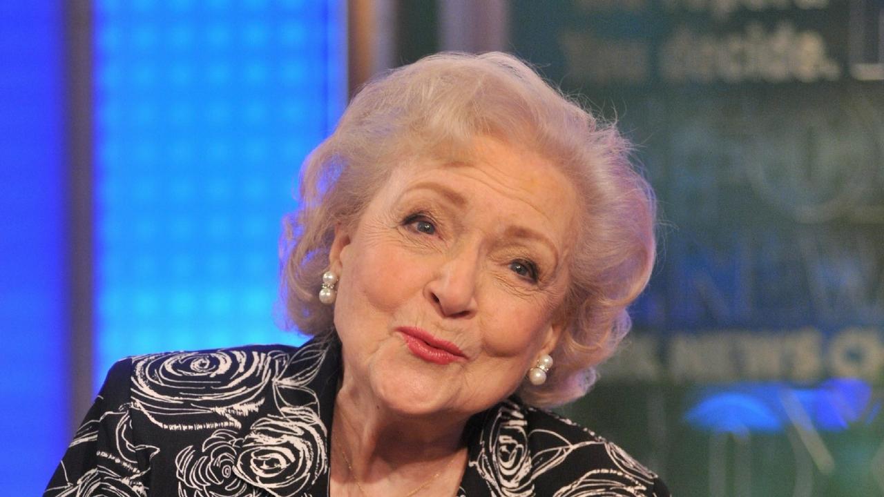 Actress Betty White visits "Fox &amp; Friends" at FOX Studios on January 19, 2011 in New York City. Picture: AFP.