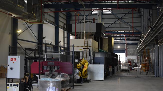 The shell forge at the Rheinmetall Nioa Munitions factory in Maryborough. Photo: Stuart Fast