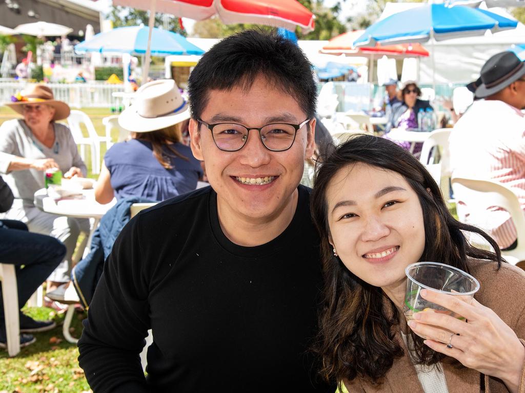 Ryan Tang and Sheena Wong. Festival of Food and Wine, Queens Park, Toowoomba Carnival of Flowers. Saturday September 10, 2022 Picture: Bev Lacey