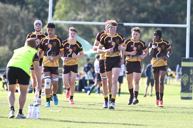 AIC First XV rugby grand final between St Laurence's College and Padua College. Saturday June 8, 2024. Picture, John Gass