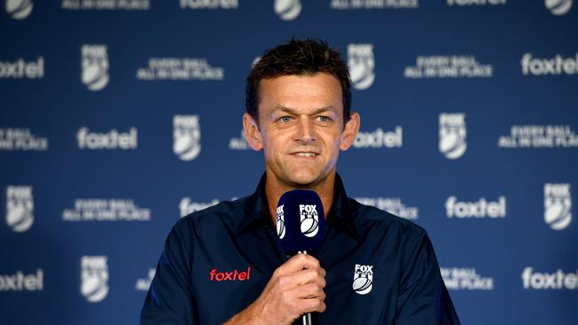 Former Australian cricketer Adam Gilchrist is seen during the Foxtel Summer of Cricket Launch at the SCG in Sydney, Thursday, October 24, 2019. (AAP Image/Bianca De Marchi) NO ARCHIVING