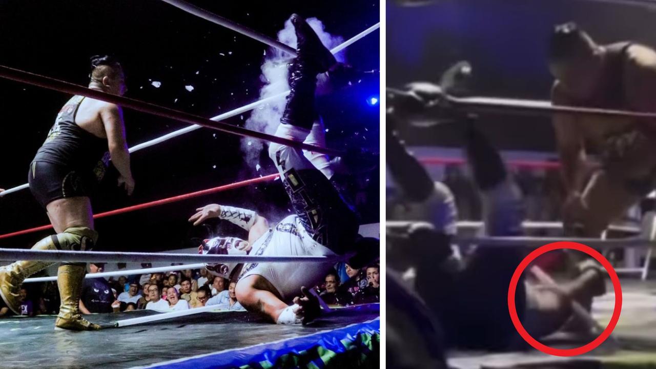 ‘Worst I’ve ever seen’: Wrestler goes viral after being impaled on light tube