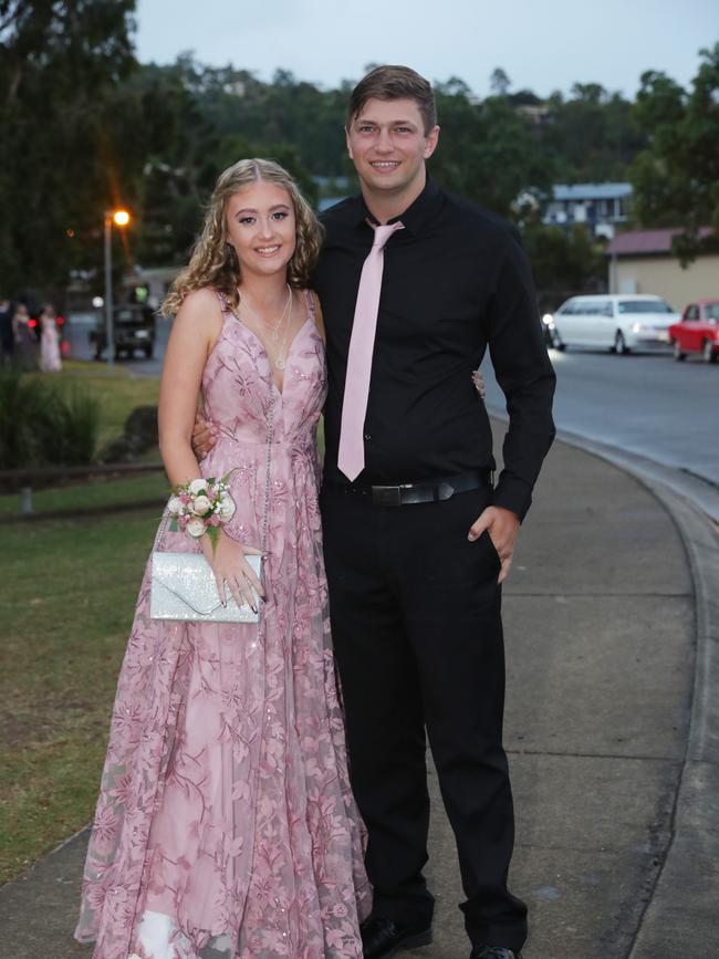 Pacific Pines High formal, at the school. Aimee Johnson and Cooper Leahy Picture Glenn Hampson