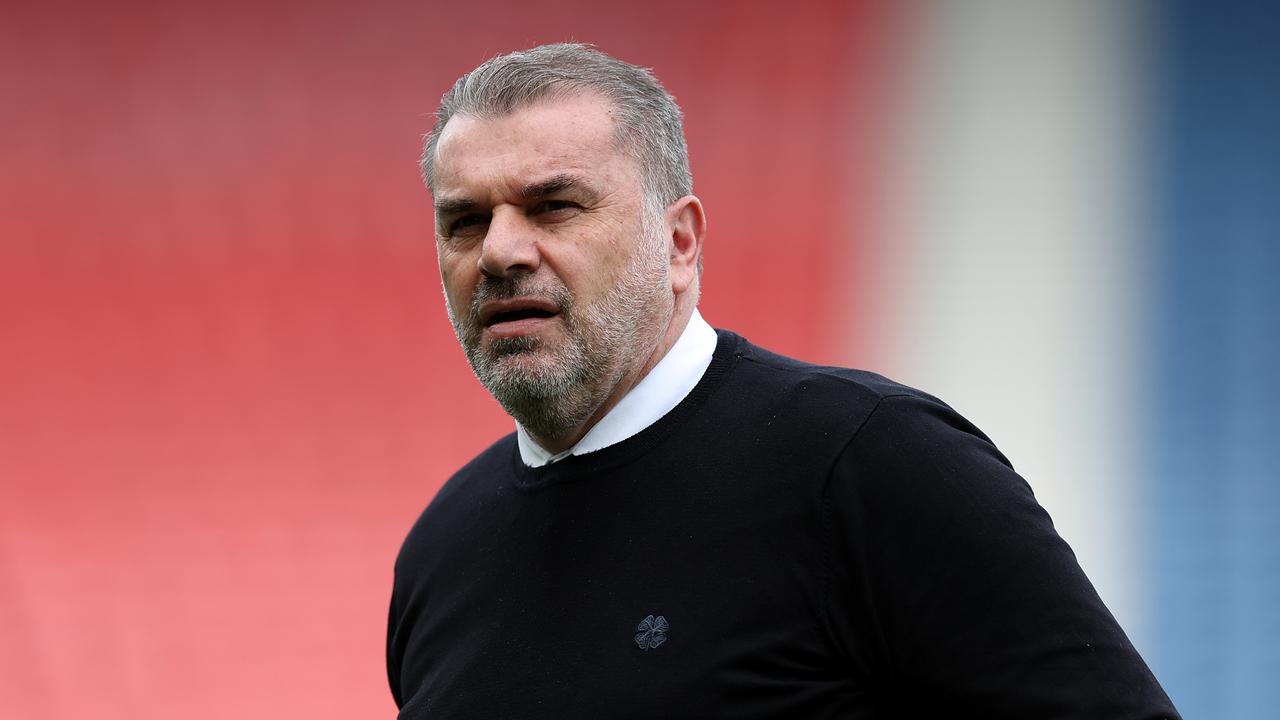 Postecoglou memiliki Celtic di ambang mengamankan Liga Utama Skotlandia.  (Foto oleh Ian MacNicol/Getty Images)
