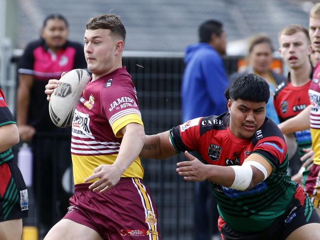 Liam Perram breaks away for the Brumbies. Photographer: Warren Gannon Photography
