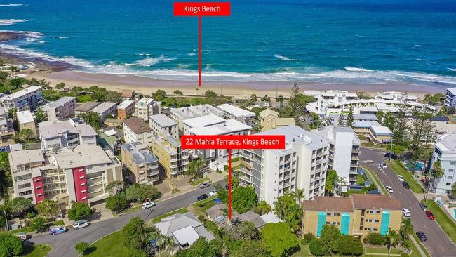 22 Mahia Terrace Kings Beach is one of the last remaining single-dwelling blocks on the street.