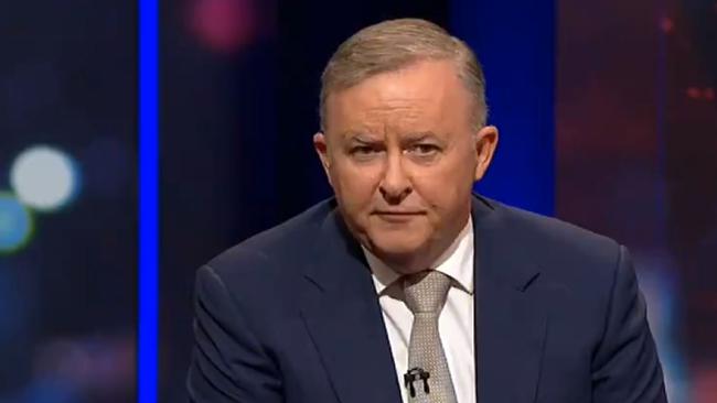 Labor leader Anthony Albanese on Monday’s QandA.