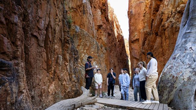 Standley Chasm will receive funding to upgrade its existing cultural centre. Picture: Tourism NT/Shaana McNaught