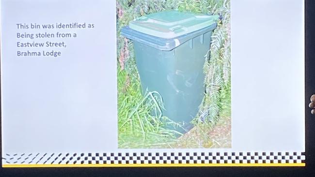 Police say a bin containing Geoffrey McLean's torso was stolen from a nearby home.