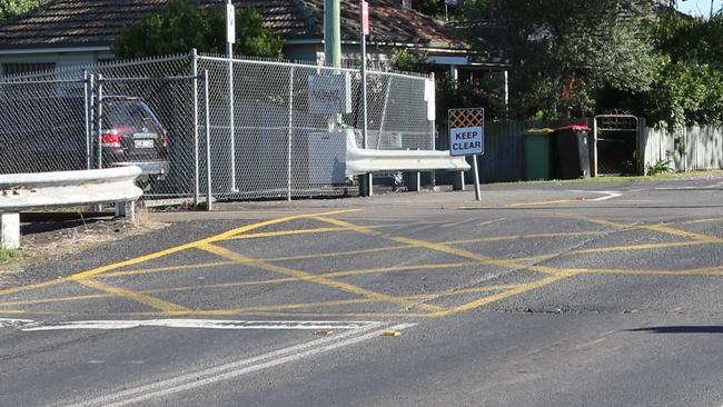 One of the few remaining railway crossings in NSW at Richmond. Picture: Alan Sadleir