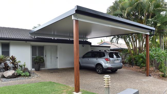 Nathan Joseph Slonim’s carport outside his house. Picture: File