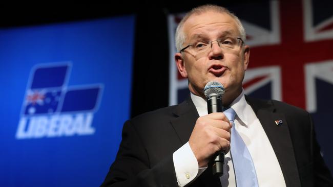 Prime Minister Scott Morrison called for an end to ‘mindless tribalism’ after the Christchurch mosque shootings. Picture: Gary Ramage