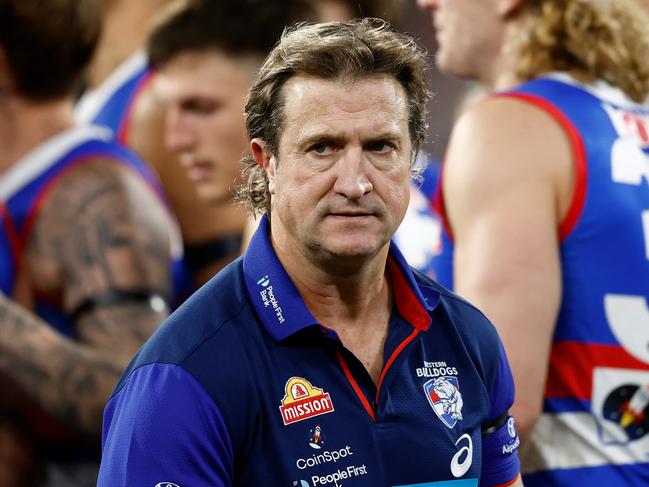 Luke Beveridge has been at the Bulldogs for 10 years. Picture: Getty Images