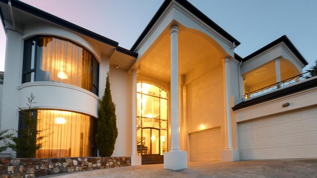 The opulent home on Nicholas Drive, Sandy Bay. Picture: SUPPLIED