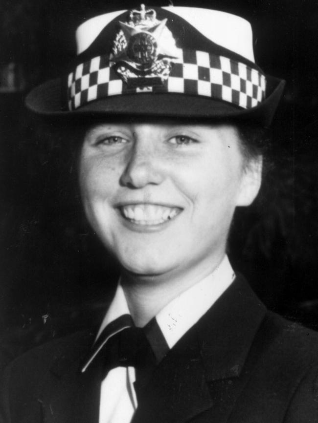 Constable Angela Taylor was killed in the Russell St bombing.