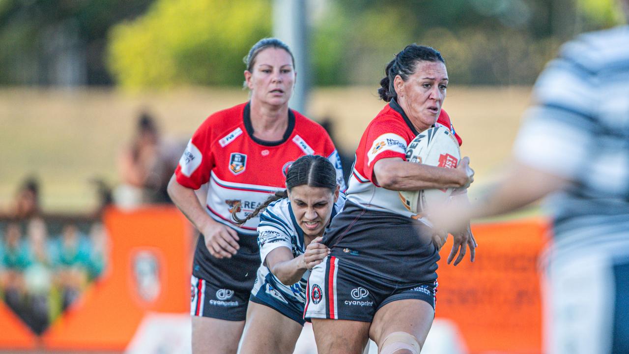 Melody Wehipeihana of the Litchfield Bears against the Darwin Brothers in the 2023 NRL NT prelim final. Picture: Pema Tamang Pakhrin