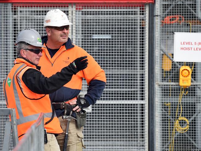 Western Sydney has recorded its strongest employment growth thanks largely to a construction boom. Picture: Paul Miller