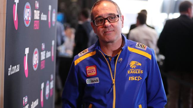 Vozzo helped build the 2018 Eagles premiership side as its football boss. (Picture: Michael Klein.)