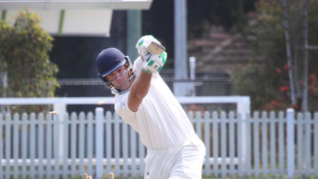 Scott Rodgie in action during a previous Premier cricket competition.