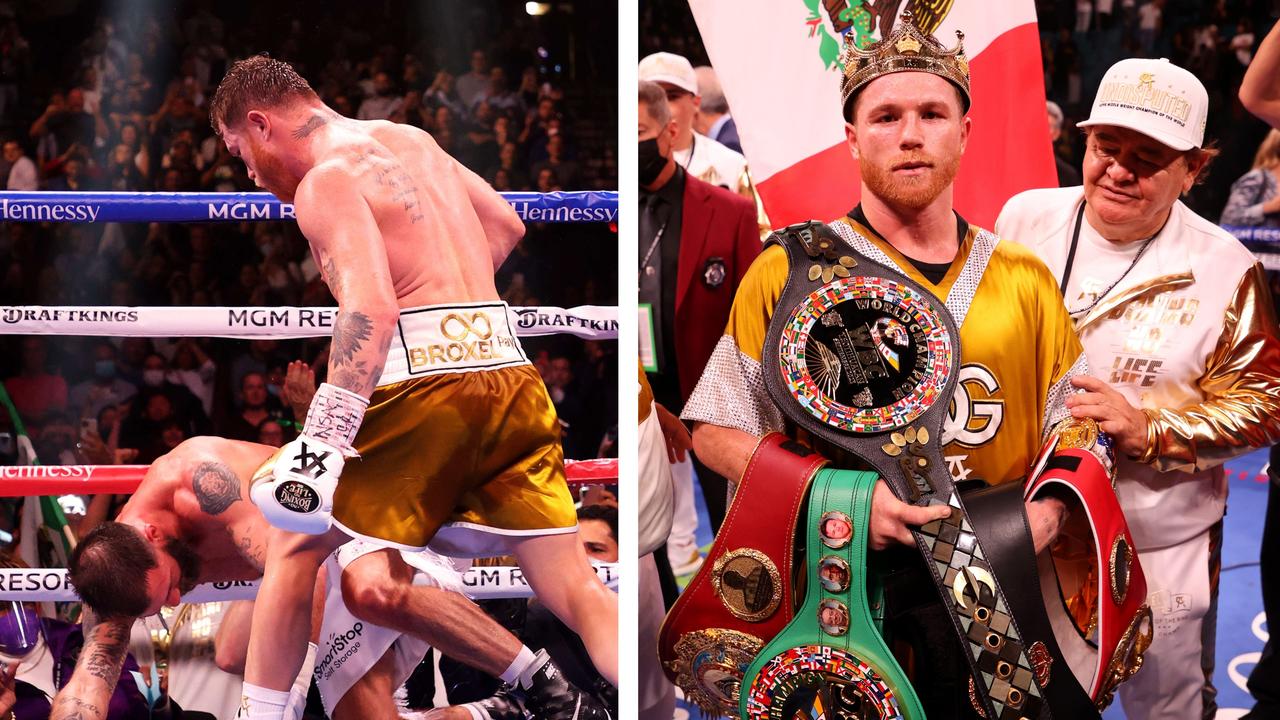 Canelo Alvarez defeated Caleb Plant.