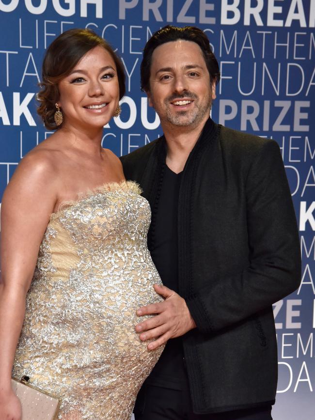 Sergey Brin with then wife Nicole Shanahan in 2019.