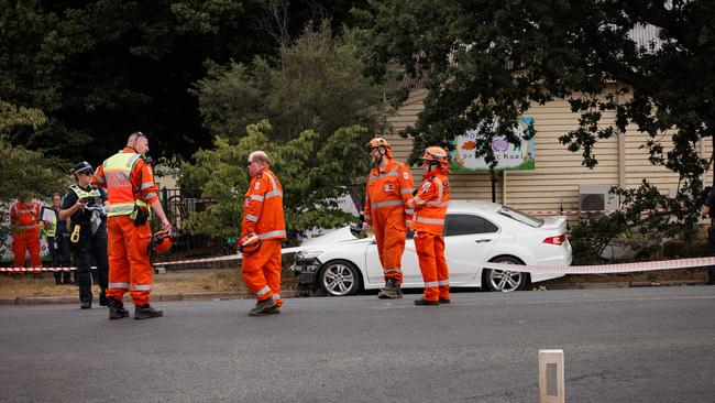 A child was taken to Royal Children’s Hospital in a stable condition. Picture: NewsWire / Nadir Kinani