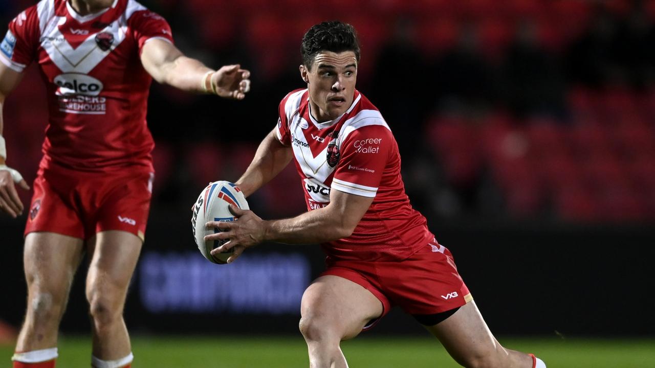 Brodie Croft has had a terrific stint in the UK and could be heading back to the NRL soon. Picture: Gareth Copley/Getty Images