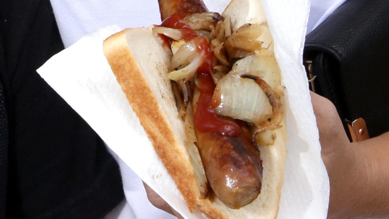 Bunnings sausage in bread change: snag must be on top of onion now for