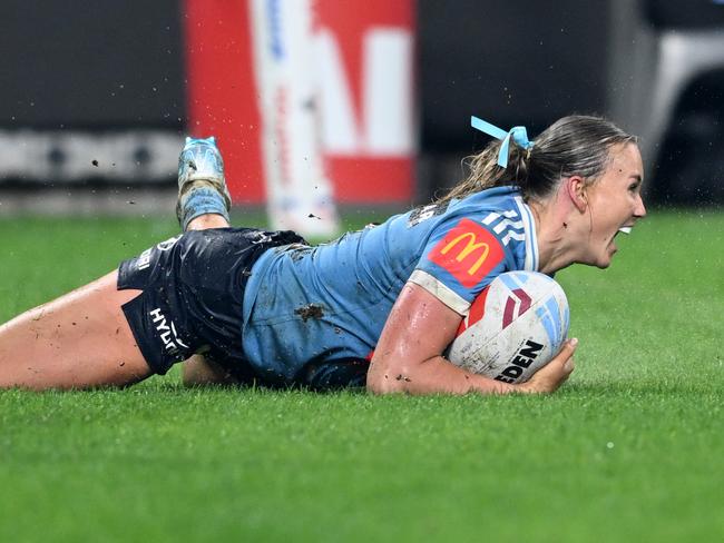 Chapman scored a scintillating solo try in Game 2 of Origin. Picture: NRL Photos