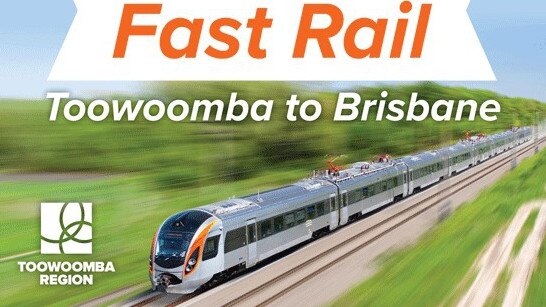 Signs from council call for long-touted Toowoomba fast rail