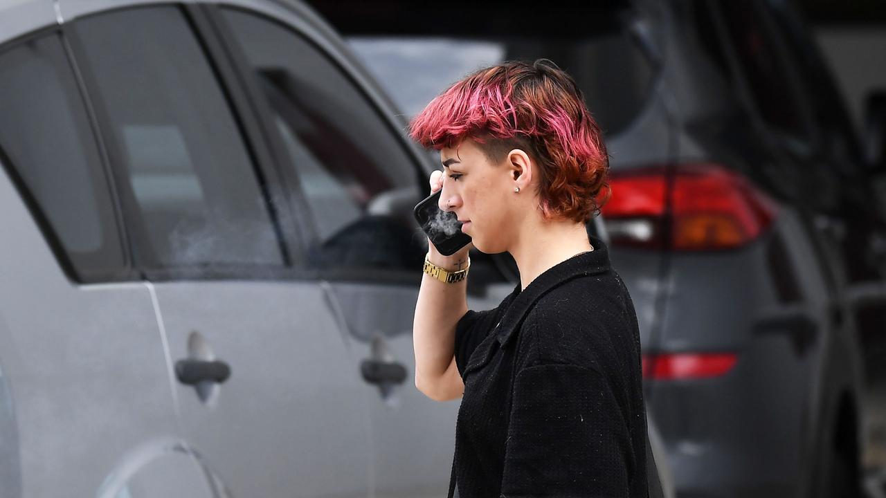 Fleur Aveline leaves Maroochydore Court House. Picture: Patrick Woods.