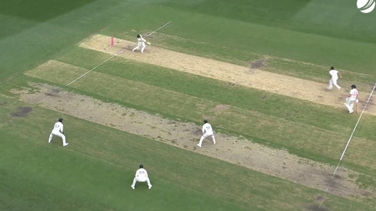 Steve Smith walked right into it. Photo: Fox Cricket.