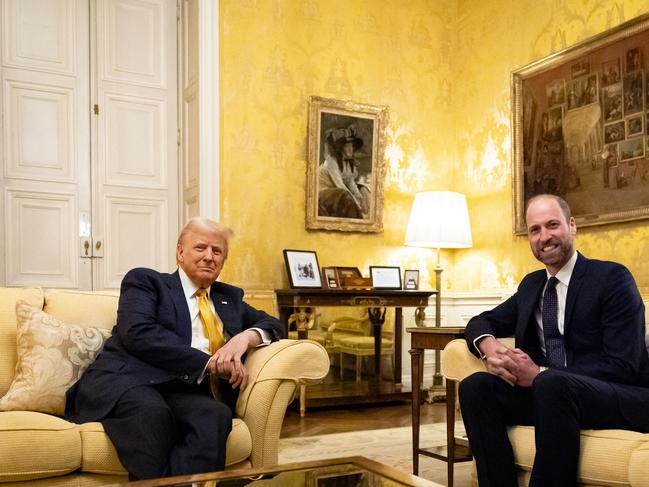 Prince William and US President-elect Donald Trump in Paris, France. Picture: Aaron Chown - Pool/Getty Images