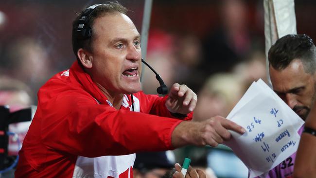 John Longmire opted to coach from the bench. Picture. Phil Hillyard