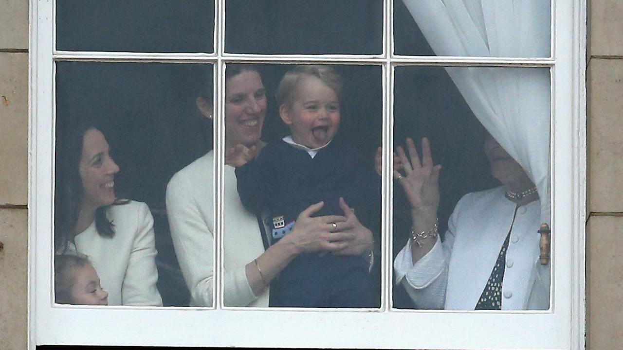 Helping little Prince George to perfect his royal wave. Picture: Chris Jackson/Getty 