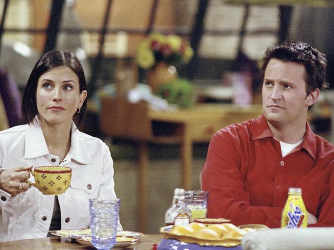 Courteney Cox and Matthew Perry as beloved couple Monica and Chandler. Picture: Supplie