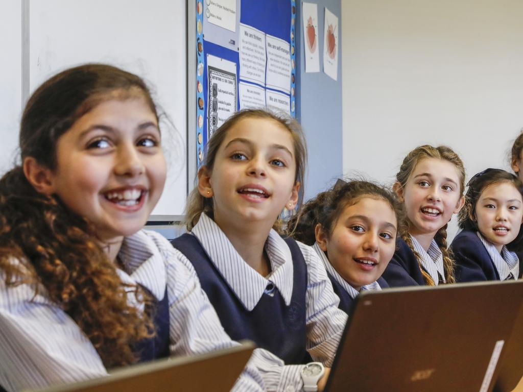 Students from Meriden School aced NAPLAN. Photo: Dallas Kilponen