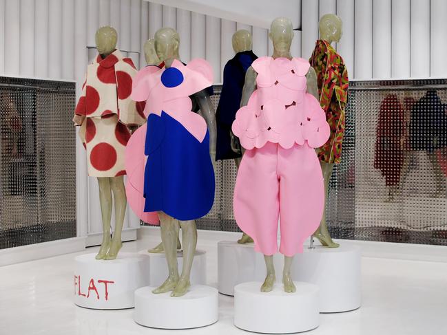 Comme des Garçons pieces on display inside Dot Comme Collection in Melbourne. Picture: Farfetch