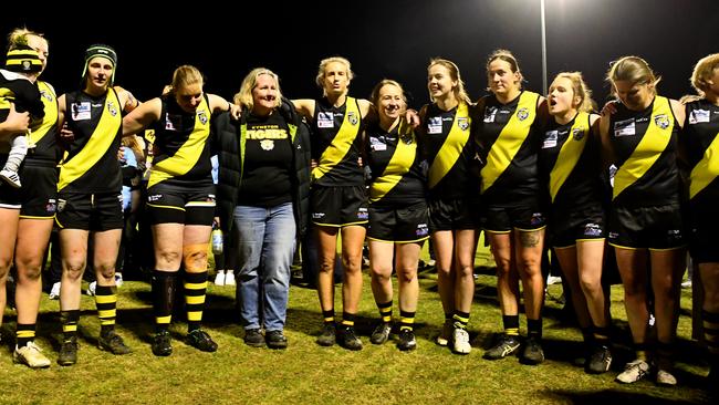 Kyneton won the inaugural RDFNL Women’s premiership. Picture: Josh Chadwick