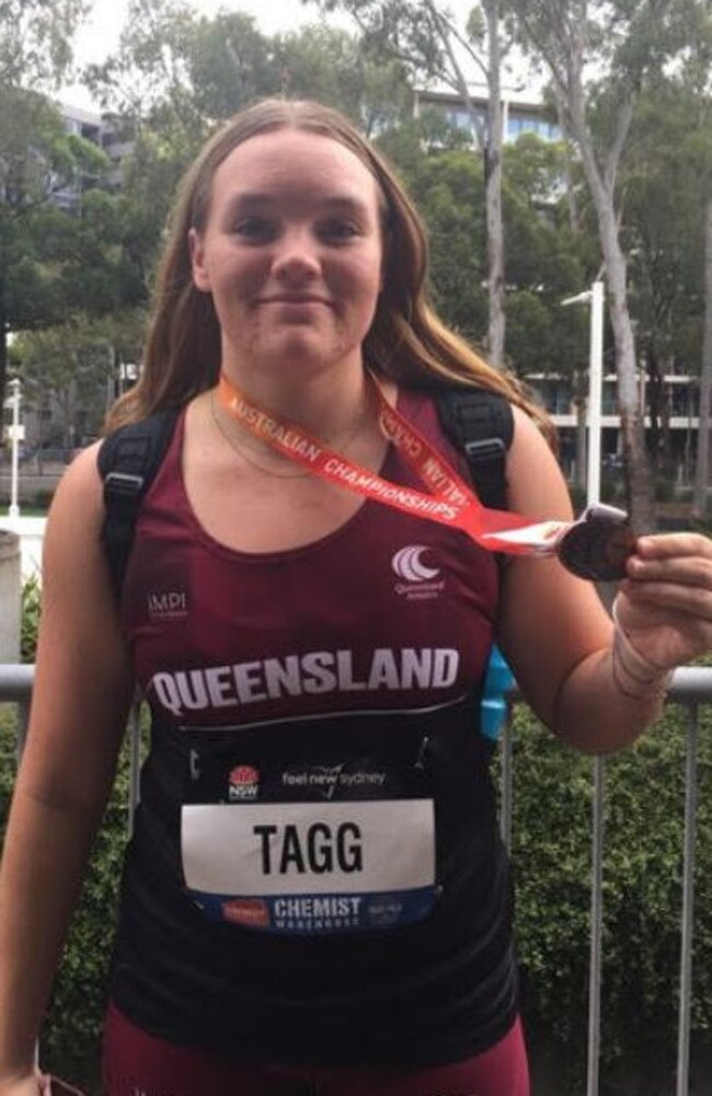 Sunshine Coast rising athlete Sophia Tagg.