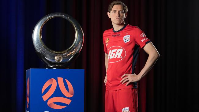 Adelaide United’s Craig Goodwin believes he has returned from a disappointing stint in Europe a more mature player. Picture: Getty Images
