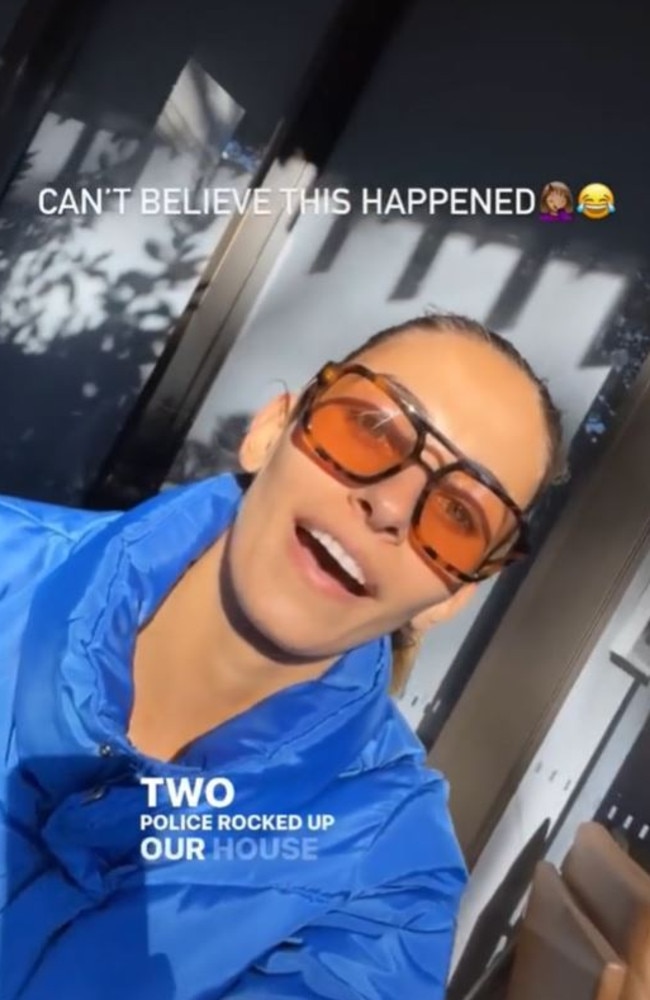 Sydney influencer Dominique Elissa has revealed she had two police officers show up at her home following complaints she’d left the city in lockdown. Picture: Instagram/dominiquelissa